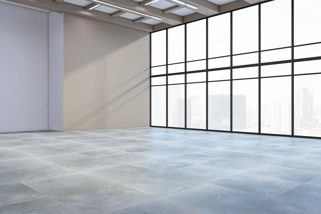 płytki w przestrzeni biurowej